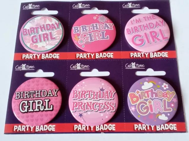 Birthday Girl Badge Birthday Party Gift