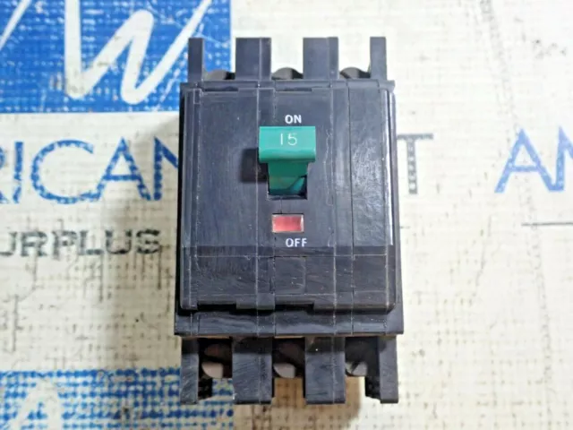 Square D QOU315H 15 Amp 3 Pole 240V QOU Feed Thru Circuit Breaker