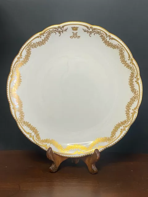 Antique Royal Paragon Porcelain Cake Plate Made for Queen Mary as Princess Teck