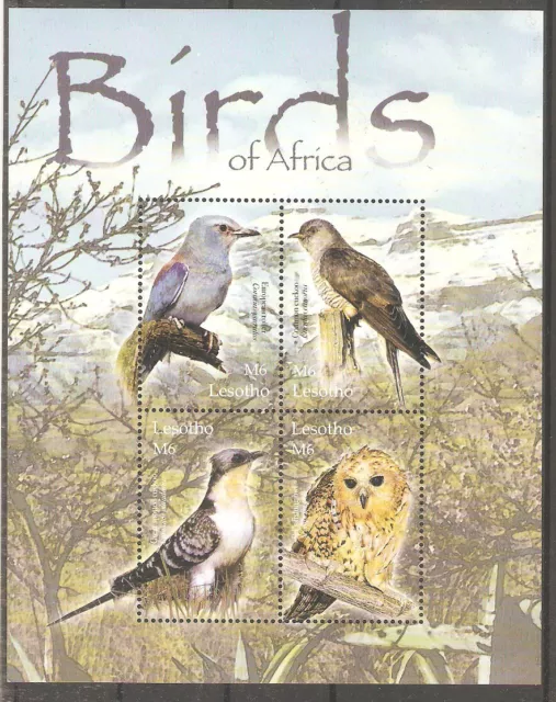 Vögel Eule Kuckuck 2004 Lesotho 1881/1884 postfrisch