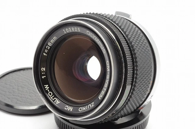 Olympus OM System Zuiko MC Auto W 28mm F/2 Wide Angle MF Lens from Japan