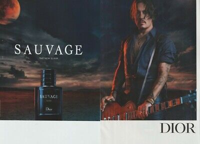 advertising paper Sauvage de Christian Dior 2 pages Dior New publicité papier 