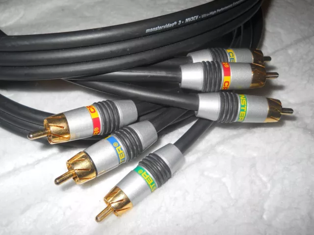 MONSTER MonsterVideo 3 ULTRA Hi-Res Component Video Cable (MV3CV 2M - 6.6FT)