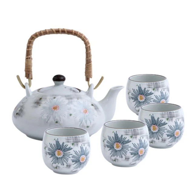 Tazas de té antiguas juego de tetera juego de flores vintage juego de vajilla regalo