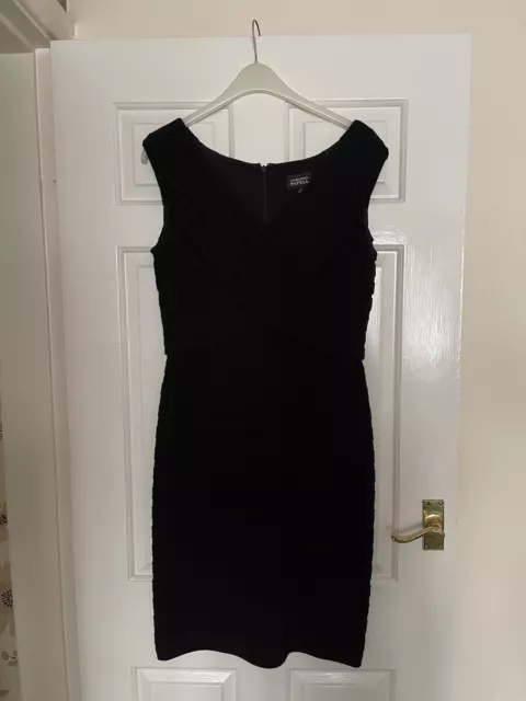 Adrianna Papell Ladies Black Bandage Style Bodycon Dress (Size 14)