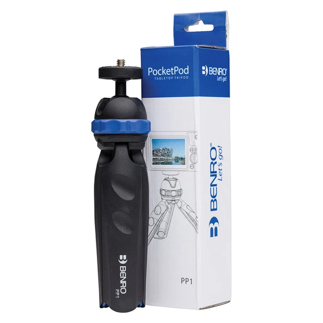 Benro PP1 PocketPod Mini Table Top Ball Head Tripod for Camera and Smartphone