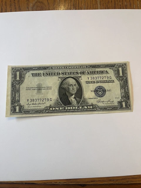 Series 1935 E Blue Seal $1.00 One Dollar Silver Certificate Star Note Crisp