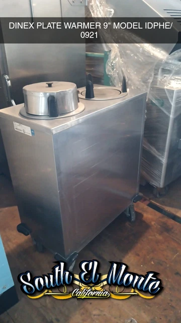 Dinex 5-9" Round Heated Plate Dispenser  Idphe0912- 2 Silo