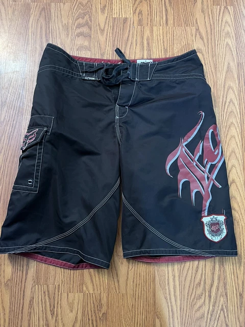 Fox Swim Trunks Mens 36 Boardies Fox Deluxe