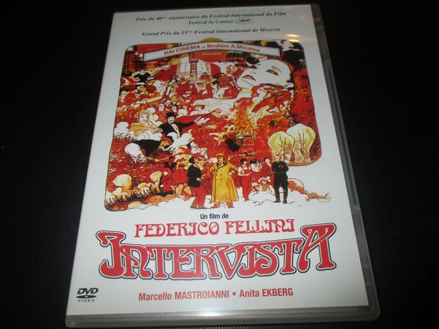 DVD "INTERVISTA" Marcello MASTROIANNI, Anita EKBERG / de Federico FELLINI