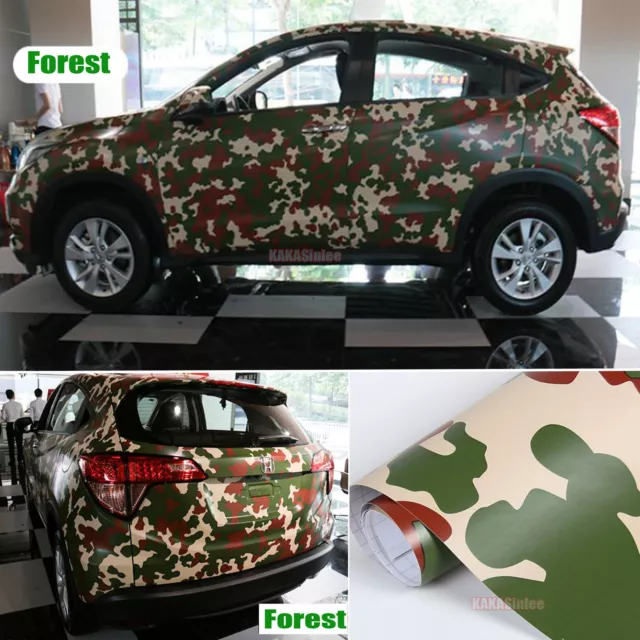 Flexible / Strip Car Digital Desert Forest Camouflage Camo Vinyl Wrap Sticker HD 2