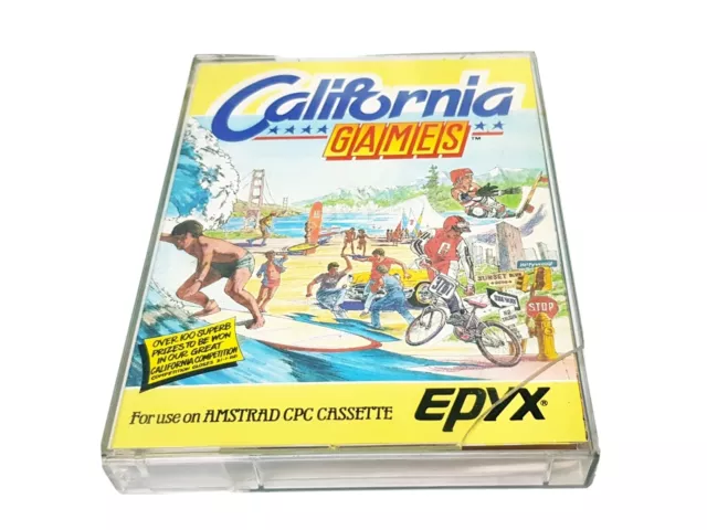 Amstrad CPC 464 game "California Games" EPYX double jewel case VGC