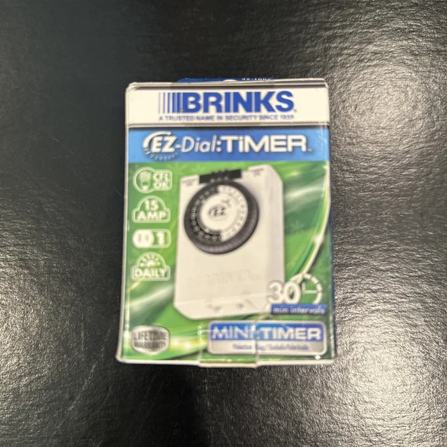 BRINKS EZDIAL TIMER Grounded 1Outlet Analog Mechanical Indoor 421023