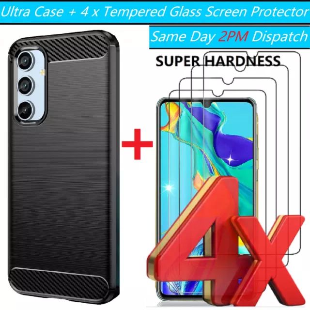Tempered Glass Screen Protector Film Cover+ Armor Case For Samsung Galaxy A15 5G