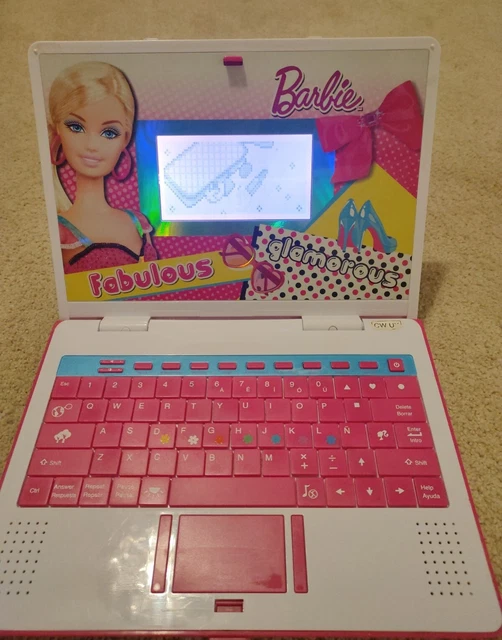 OFFICIAL BARBIE B-BOOK Learning Laptop - Mattel / Oregon Scientific £10