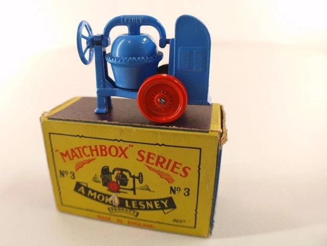 Matchbox Moko Lesney Cement Mixer N°3 - Boîte D'origine, Occasion