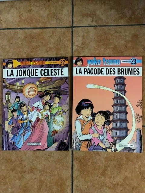 Lot de 2 BD YOKO TSUNO N° 22 + 23 Roger LELOUP (DUPUIS) - comme neuf