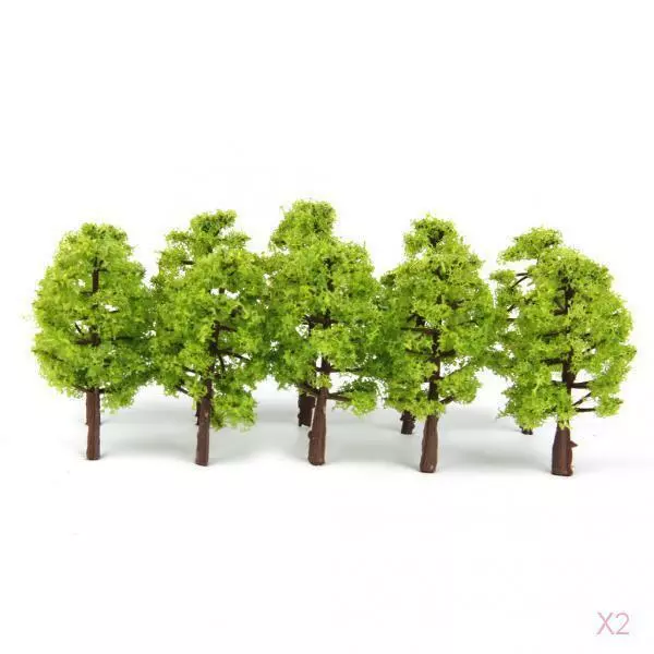 40Pcs Model 1:150 Scale Trees Diorama Train Scenery DIY Building Mini Kit