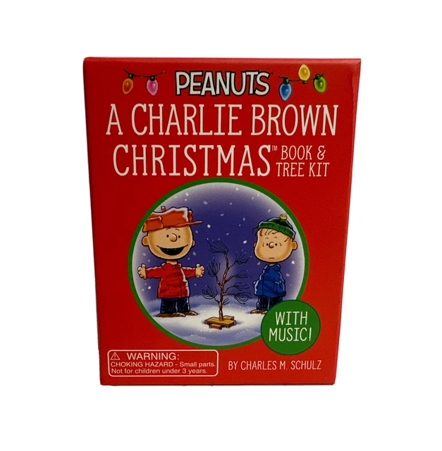 PEANUTS MINI CHARLIE Brown Christmas Book and Tree Kit (Tiny) NEW with