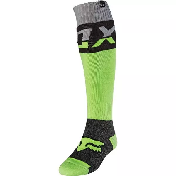 Lange Strümpfe Sportsocken Mann Fox Fr Thick Socken Afterburn Gelb Fluo Cross