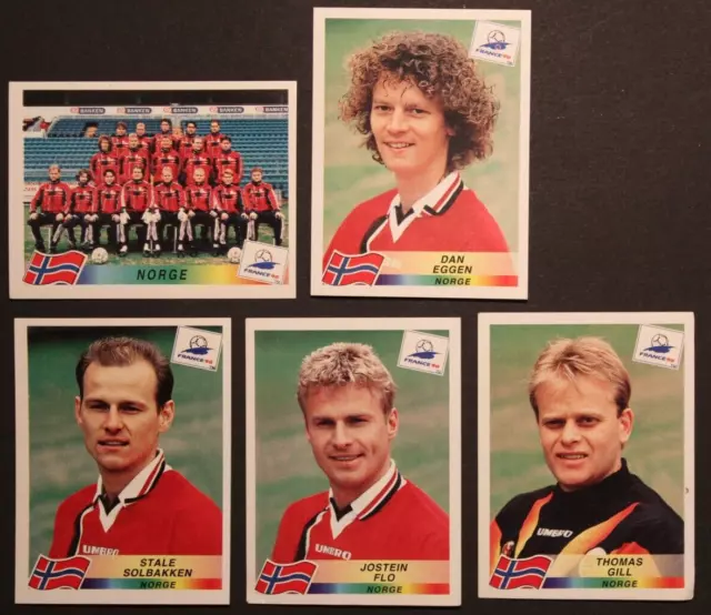 ♣ PANINI FIGURE WC FRANCE 98 1998 ♣ 5 NORGE norway Norway stickers ♣