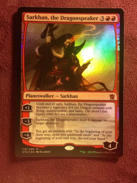 Sarkhan, the Dragonspeaker Foil  VO  -  MTG Magic (Mint/NM)