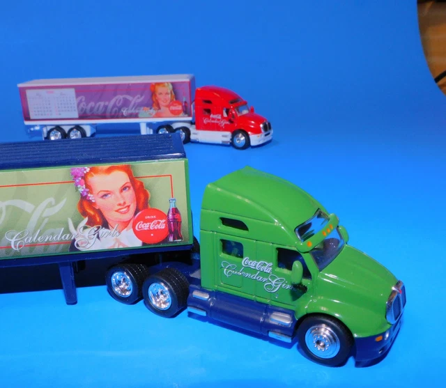 MATCHBOX 1/64 COCA-COLA Calendar Girls Kenworth Semi Trucks EUR 15,58