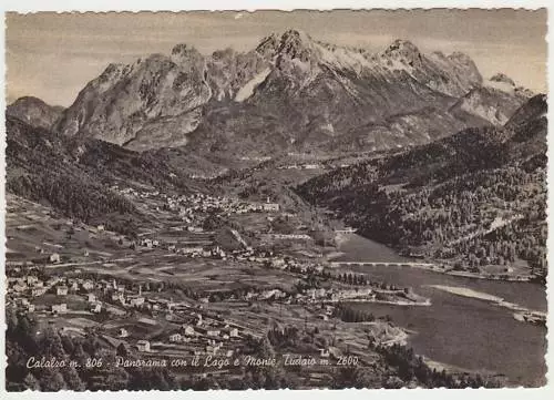 Calalzo - Panorama Con Il Lago E M. Tudaio (Belluno)