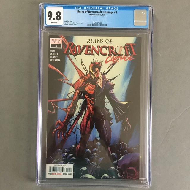 Ruins Of ravencroft: carnage #1 CGC 9.8 1st App Cortland Kasady