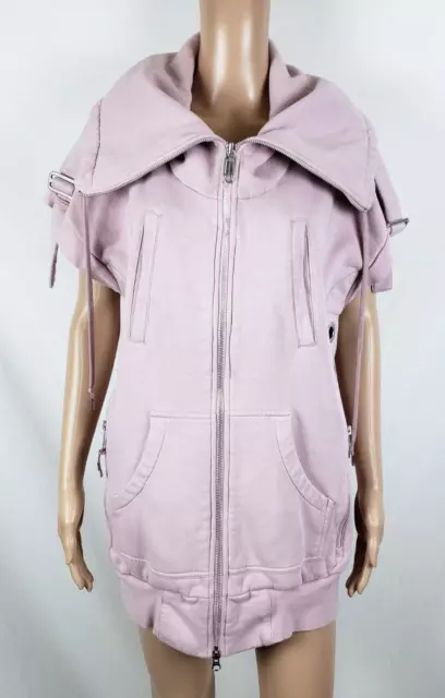 Adidas Stella McCartney Sweatshirt Oversized Collar Womens S Pink Rare Sample