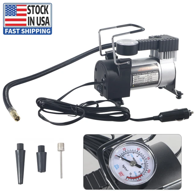 PORTABLE AIR COMPRESSOR Car Tyre Auto Tire Inflator Pump 12V 150PSI