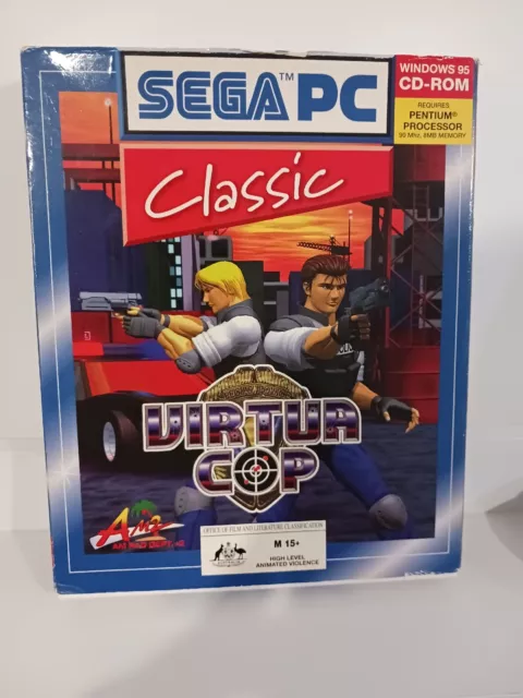 SEGA PC CLASSIC virtua cop pc cd rom big box aus 1996 win95