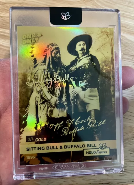 Sitting Bull & Buffalo Bill Holo Gold Signature GleeBeeCo Card WOW! One Made 1/1