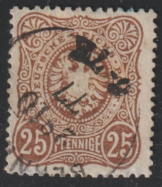 DR Nr. 35b 25 Pfennige gestempelt, geprüft BPP (T7.2)
