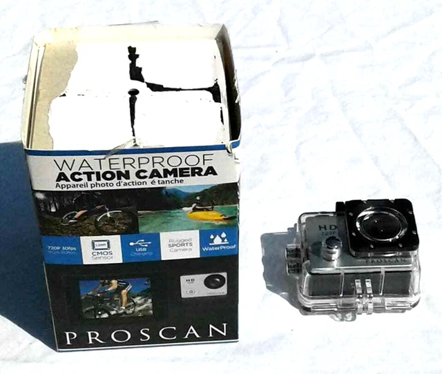 Proscan Waterproof Sports Action Camera 1.3MP 720P 30FPS Or VGA 60FPS PAC100-B