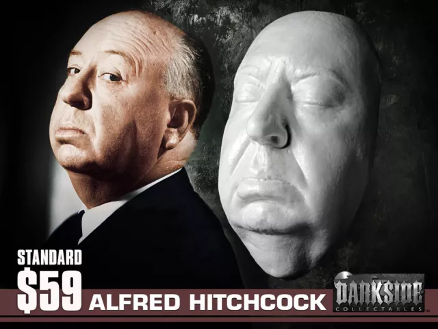 ALFRED HITCHCOCK 1955 LIFE-SIZE LIFEMASK Life Cast in Lightweight Resin