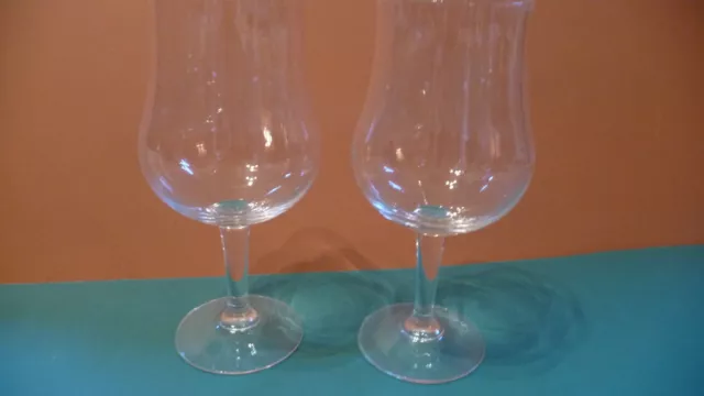 Pair of Very Large Wine Tasting Glasses 23cm High