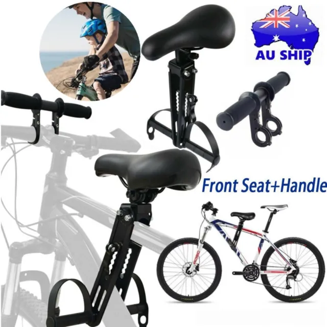 Kid Bike Front Seat Armrest Set MTB Mounted Child Top Tube Bicycle Detachable AU