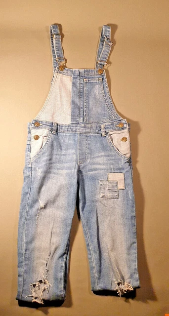MANGO KIDS DENIM Dungaree SIZE 7-8 YEARS 128 CMS !!!
