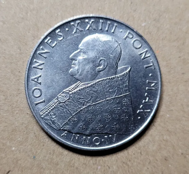 VATICANO Giovanni XXIII 100 lire 1962  ERRORE LINEE IN RILIEVO AL ROVESCIO