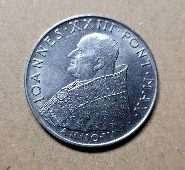 VATICANO Giovanni XXIII 100 lire 1962  ERRORE LINEE IN RILIEVO AL ROVESCIO