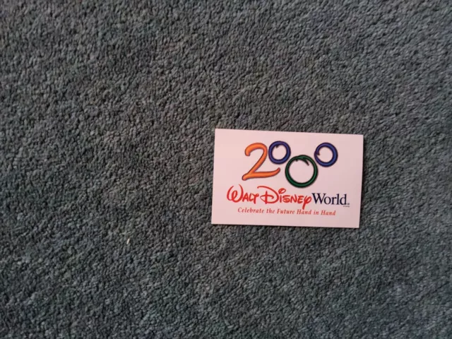 El109 WALT DISNEY WORLD FLORIDA TICKET  2000.