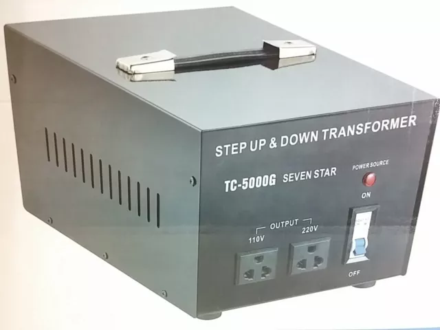 Best 5000 Watt 110 to 220 Volt Voltage Converter Transformer 220v to 110v 5000W