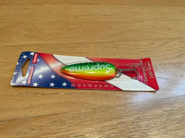 SUPREME NYC X Eppinger Dardevle Fishing Lure Fire Tiger New £38.21 -  PicClick UK