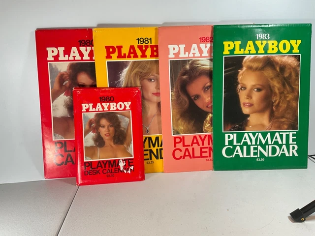 lot-of-4-playboy-playmate-calendars-1980-1981-1982-1983-desk-calendar