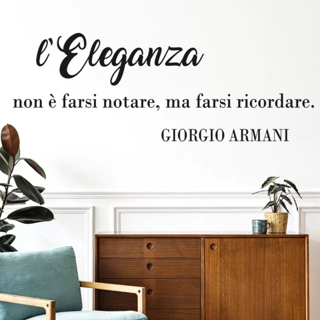 Adesivi murali wall stickers frasi famose eleganza  adesivo da parete per muro