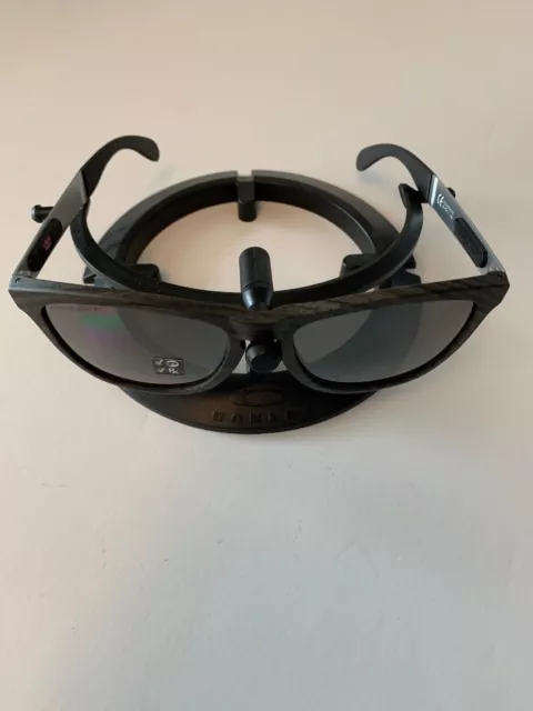 Oakley Frogskins MIX Sunglasses Woodgrain W/ Prizm Black Polarized OO9428-0755