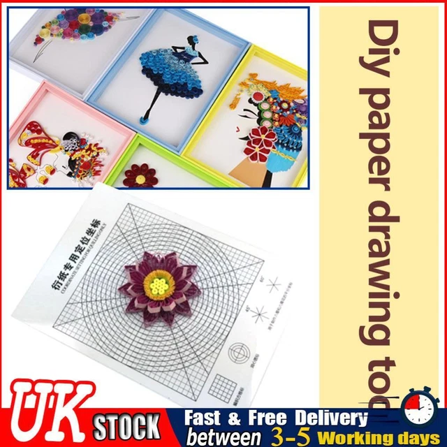 UK Release Drawing Locating Paper Craft Quilled Setting for DIY Paper Handmade T