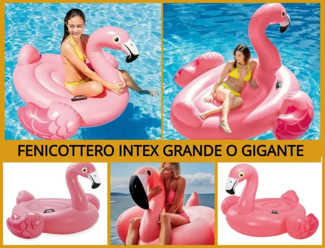 Fenicottero gonfiabile rosa grande gigante gonfiabili mare piscina bambini isola