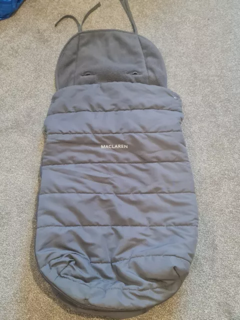 Maclaren Footmuff grey Stroller Winter Warm Baby Universal cosy toes